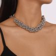 Silver-Plated Beaded Chain Necklace Discount