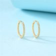 18K Gold-Plated Twine Huggie Earrings Hot on Sale