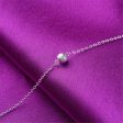 Silver-Plated Frosted Bead Charm Anklet Supply