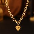 18K Gold-Plated  I Love You  Heart Pendant Necklace Discount