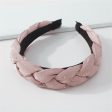 Pink Cubic Zirconia-Accent Braided Hard Headband Fashion