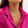 Silver-Plated Curb Chain Necklace For Discount