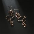 18K Gold-Plated Flamingo Drop Earrings Fashion