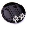 Black & White Crystal Stud Earrings For Discount