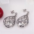 Clear Cubic Zirconia & Silver-Plated Caged Drop Earrings & Pendant Necklace Online Hot Sale