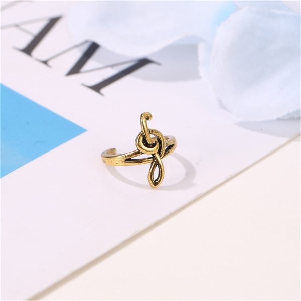 18K Gold-Plated Musical Note Ear Cuff For Cheap