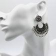 Silver-Plated Boho Intricate Drop Earrings For Discount