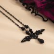 Black Bat Pendant Necklace For Discount