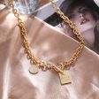 18K Gold-Plated  Grace  Toggle Pendant Necklace For Cheap