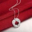 Silver-Plated Heart Shape Wings Pendant Necklace Cheap