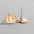 18K Gold-Plated Pumpkin Stud Earrings Online