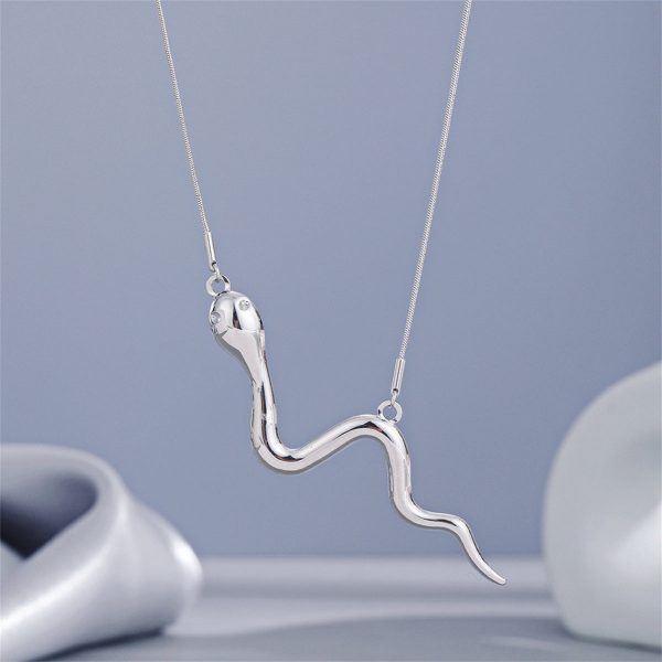 Stainless Steel Snake Bar Necklace Cheap