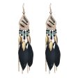 Black Feather & 18K Gold-Plated Feather Drop Earrings Sale