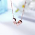 18K Rose Gold-Plated Linked-Cube Pendant Necklace Online Sale