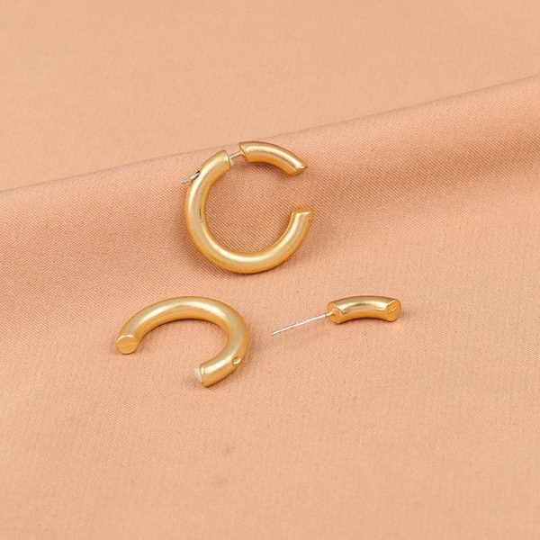 18K Gold-Plated Half-Hoop Ear Jackets Discount