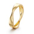 18K Gold-Plated Twisted Hinge Bangle Sale