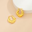 18K Gold-Plated Twist-Accent Huggie Earrings Online Sale