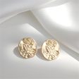 18K Gold-Plated Rose Stud Earrings Fashion