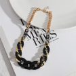 Black Resin & Acrylic 18K Gold-Plated Curb Chain Necklace on Sale