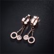 Cubic Zirconia & 18K Rose Gold-Plated Double Ring Drop Earrings Hot on Sale