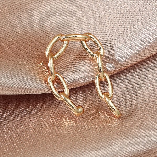 18K Gold-Plated Thin Cable-Chain Ear Cuff Online