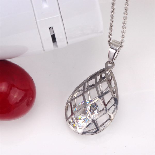 Clear Cubic Zirconia & Silver-Plated Caged Drop Earrings & Pendant Necklace Online Hot Sale