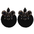 Black Crystal & Cubic Zirconia Butterfly Drop Earrings For Cheap