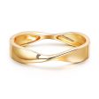 18K Gold-Plated Twisted Hinge Bangle Sale