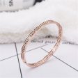 18K Rose Gold-Plated Great Wall Bangle For Sale