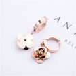 18K Rose Gold-Plated Camellia Drop Earring Sale