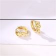 18K Gold-Plated Heart Belt Huggie Earrings Hot on Sale