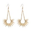 18K Gold-Plated Sunburst Drop Earrings Online now