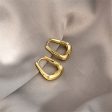 18K Gold-Plated U-Shape Huggie Earrings Hot on Sale