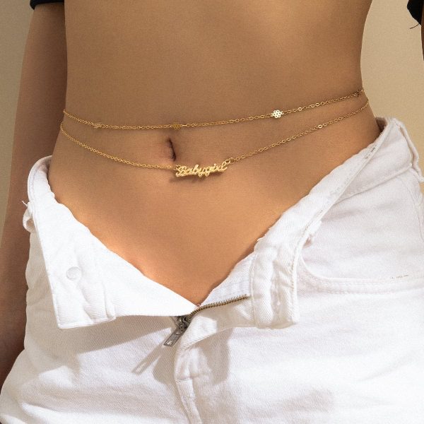 18K Gold Plated  Babygive  Waist Chain Set Fashion