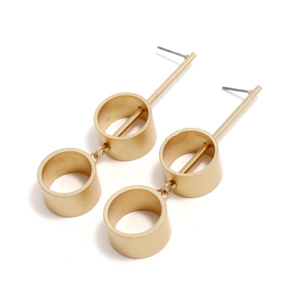 18K Gold-Plated Link Drop Earrings Supply