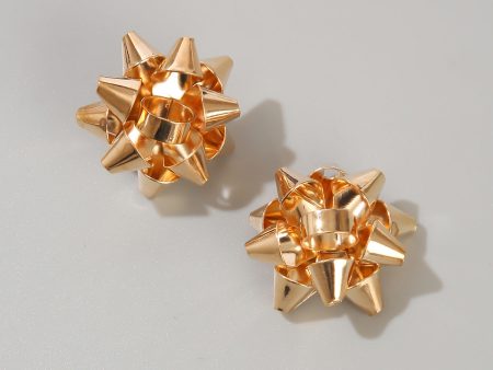 18K Gold-Plated Firework Stud Earrings on Sale