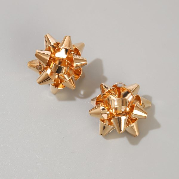 18K Gold-Plated Firework Stud Earrings on Sale