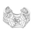 Silver-Plated Web Adjustable Ring Hot on Sale