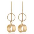 18K Gold-Plated Link Drop Earrings Supply