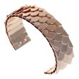 18K Rose Gold-Plated Fish Scale Cuff Cheap