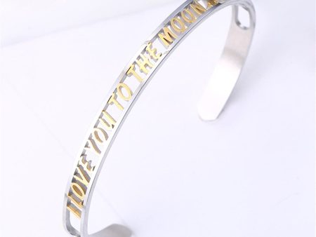 Two-Tone  Love You To The Moon  Cuff Supply