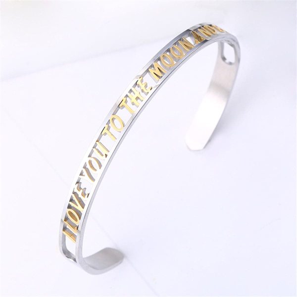 Two-Tone  Love You To The Moon  Cuff Supply