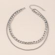 Silver-Plated Curb-Chain & Rope-Chain Layered Necklace Fashion