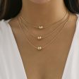 18K Gold-Plated Ball Necklace Set Supply