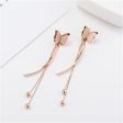 18K Rose Gold-Plated Butterfly Tassel Drop Earrings Online Sale