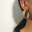 18K Gold-Plated Weaving Hoop Earrings For Discount