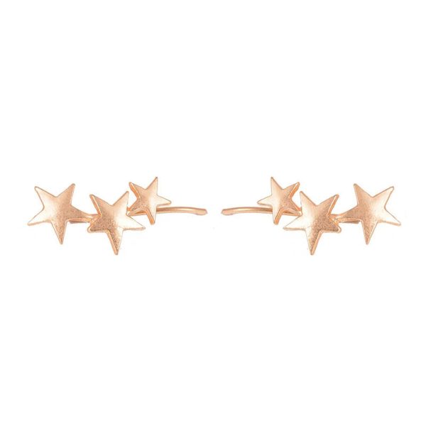 18K Gold-Plated Stars Ear Climbers Online now