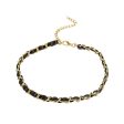 18K Gold-Plated & Black Polystyrene Cable Chain Choker Online Sale