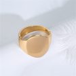 18K Gold-Plated Oval Face Hinge Bangle Online