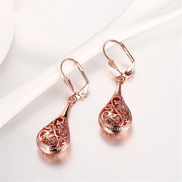 18K Rose Gold-Plated Long Drop Earrings Online Hot Sale